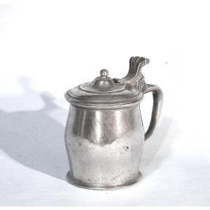 Pewter Mustard Pot - Paris, 18th Century