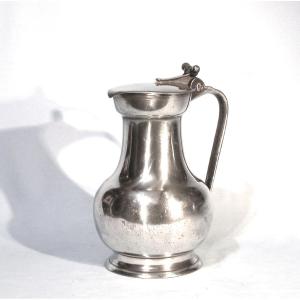 PICHET À VIN EN ETAIN - LE MANS (ou MAINE), DEBUT DU XIX ème s