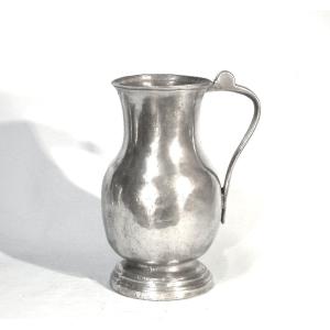 Pewter Water Pitcher - Southeastern France, 19th Century