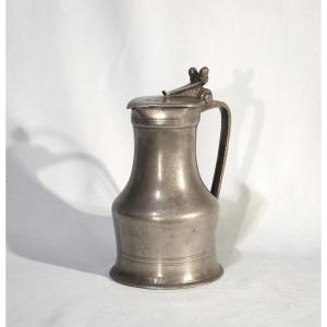 PICHET À VIN EN ETAIN - CAEN (BASSE -NORMANDIE), XVIII ème s