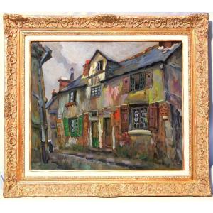 TABLEAU POSTIMPRESSIONNISTE - HUILE SUR CARTON DE ROBERT PINCHON