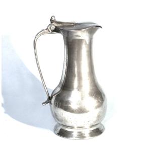 Pewter Wine Pitcher - Argentan, 18th Century
