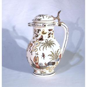 Earthenware Pitcher—burgundy (?), End Of XVIII Th Century