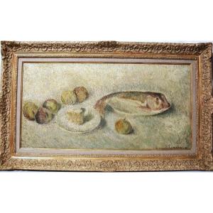 PEINTURE DE MARCEL COUCHAUX - ECOLE POSTIMPRESSIONNISTE ROUENNAISE