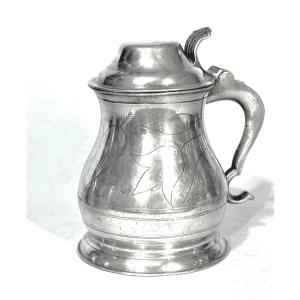 CHOPE GRAVEE EN ETAIN - SUEDE, XVIII ème s