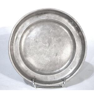 ASSIETTE EN ETAIN - LILLE, DEBUT DU XIX ème s