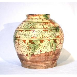Glazed Earthenware Vase - Italy (veneto?), Circa 1600