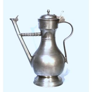 "stegkanne" - Pewter Pitcher - Switzerland, Circa 1800