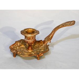 Brass Candleholder - XIXth Century