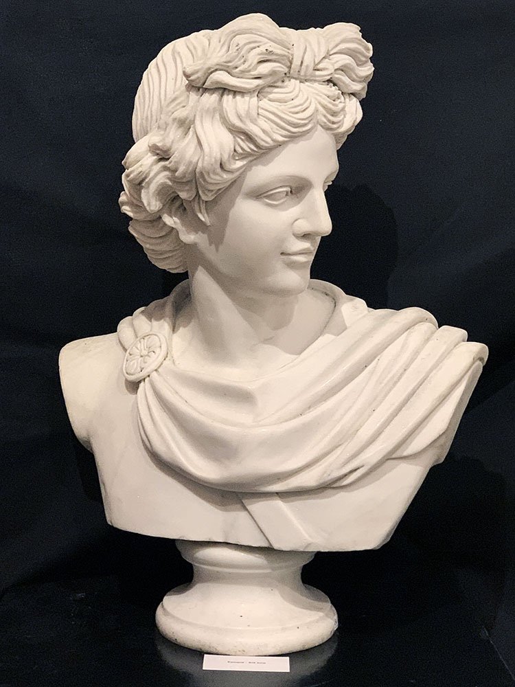 Carrara Marble, 60 Cm, Apollo Belvedere, 19th Century Sculpture