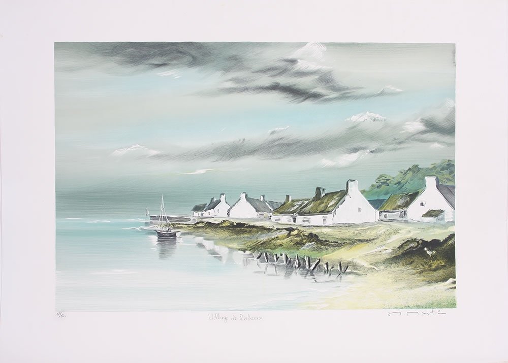 Lithographie Michel Martin, signée au crayon par l’artiste et n° 195/600 