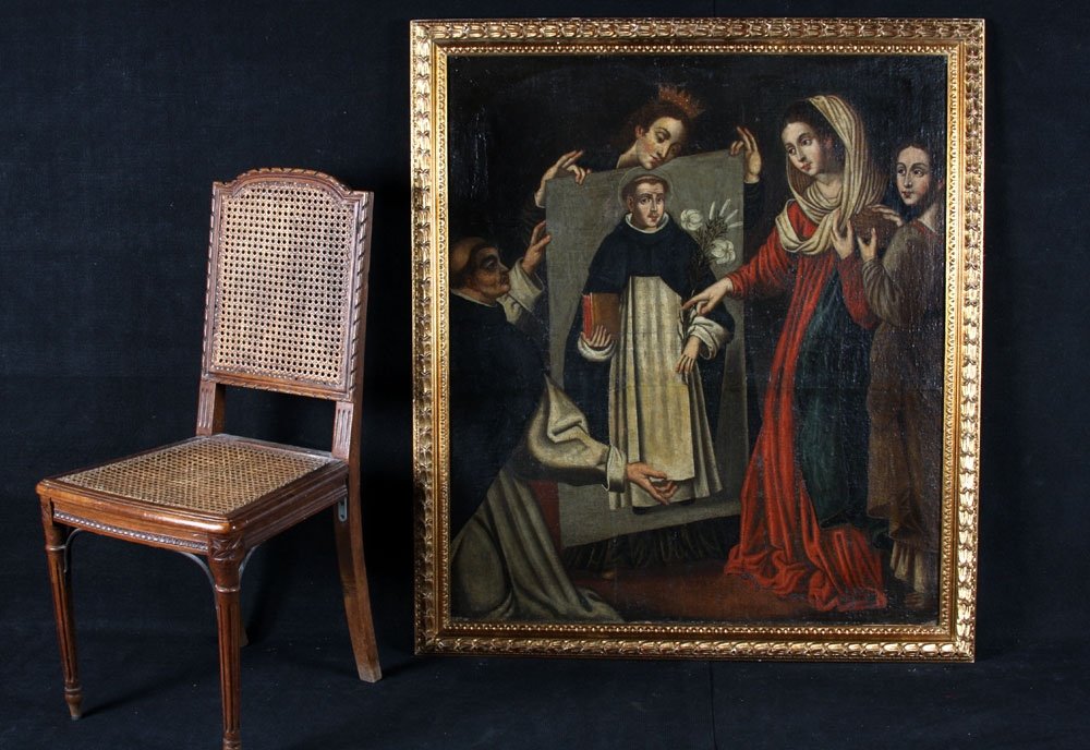 French School Of The 17th Century, 121 Cm, The Miracle Of Soriano, Saint Dominic