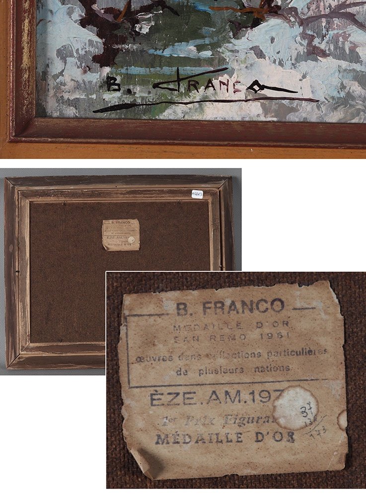 La Provence, signé : Barthélémy Franco, vers 1950/60, Ecole Française-photo-3