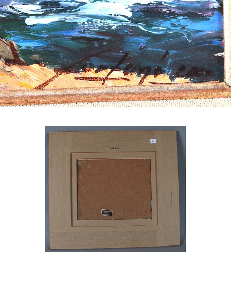 Marine, de Fortuné Car 1905/1970, vue de Côte d’Azur-photo-4