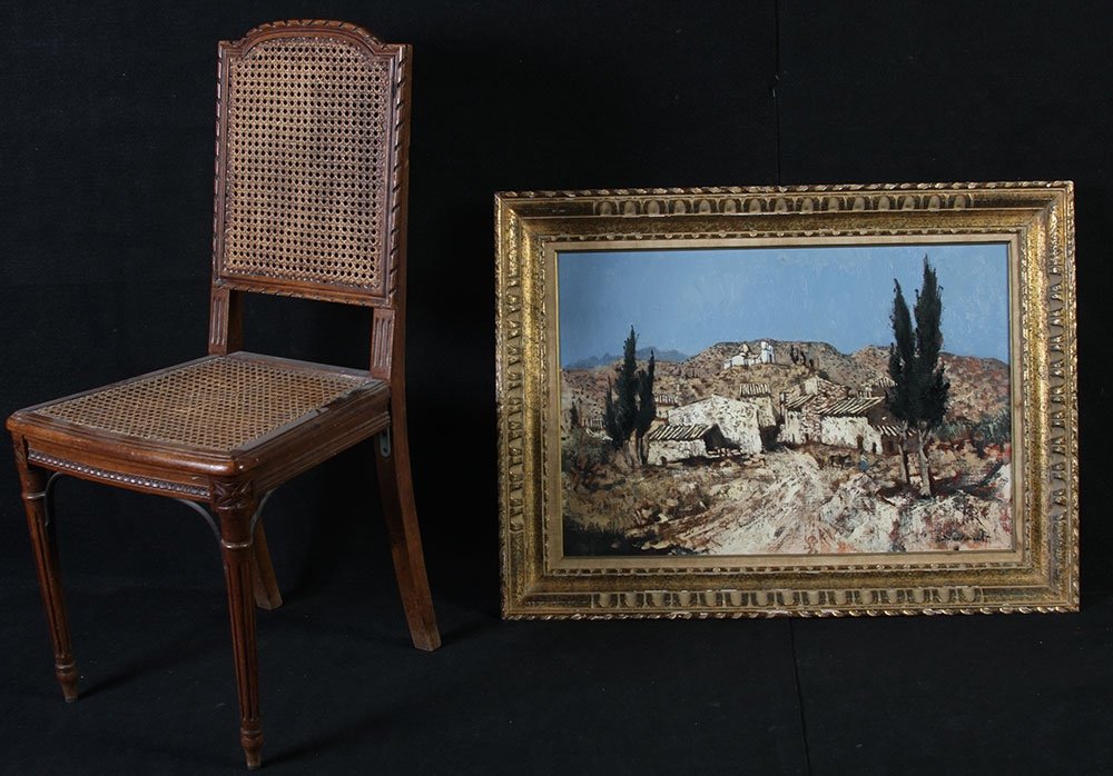 Jacques Durand-Henriot 1922/1997, paysage d'Espagne de 1964-photo-2