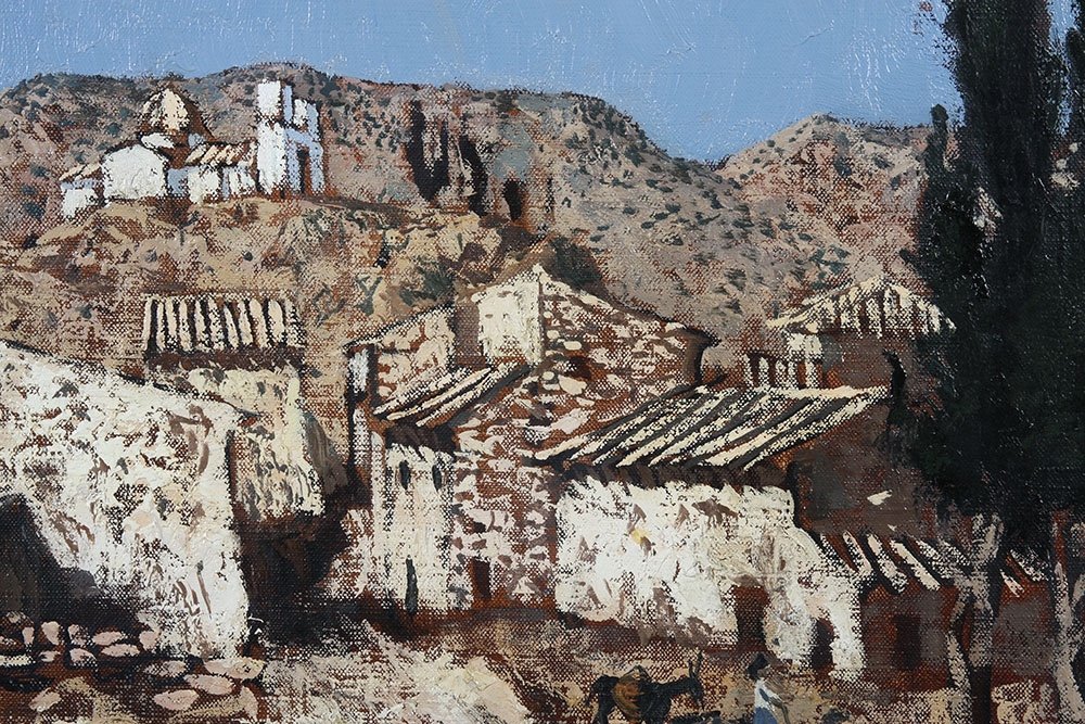 Jacques Durand-Henriot 1922/1997, paysage d'Espagne de 1964-photo-3