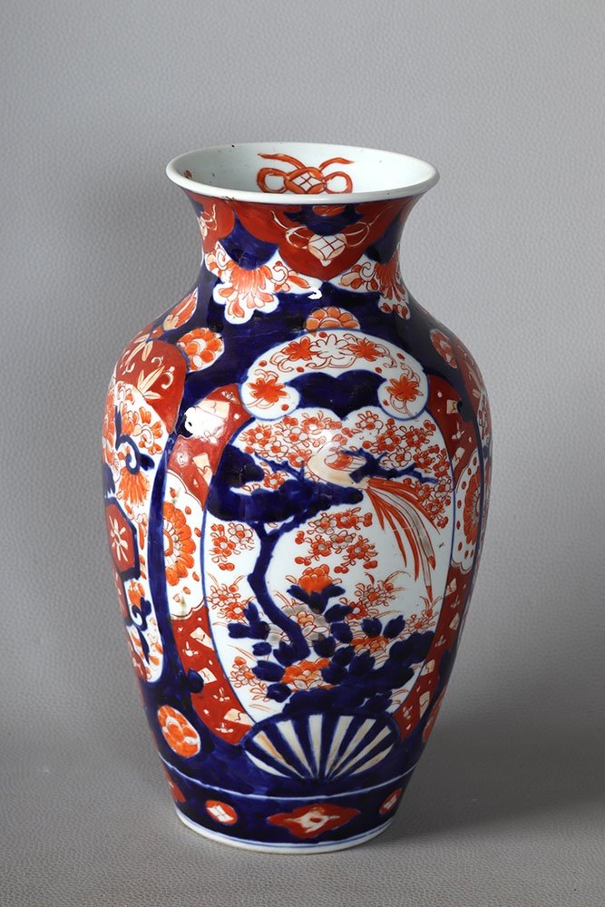 Grand vase en Porcelaine IMARI, XIX ème, 33 cm
