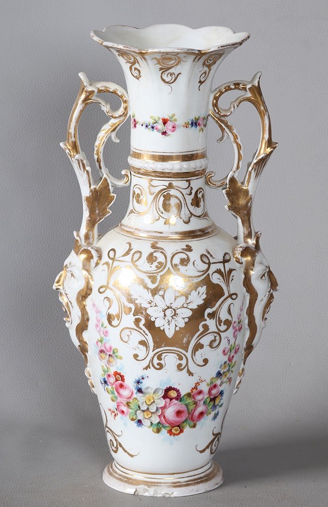 Large Empire Period Porcelain Vase, 43 Cm