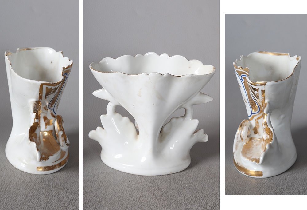 19th Century Porcelain, In Old Paris, Height: 15 Cm-photo-3