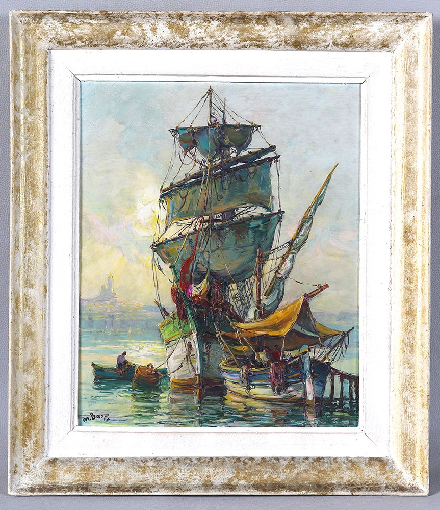 Port Of Marseille, By Maurice Barle 1903 / 1961, Marine