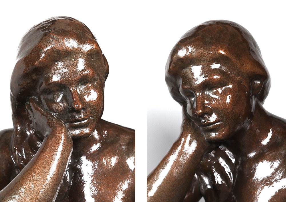 Bronze, 60 Cm, Signed Joan Seguranyes I Redorta Born In 1932, Nude, Spanish School -photo-1
