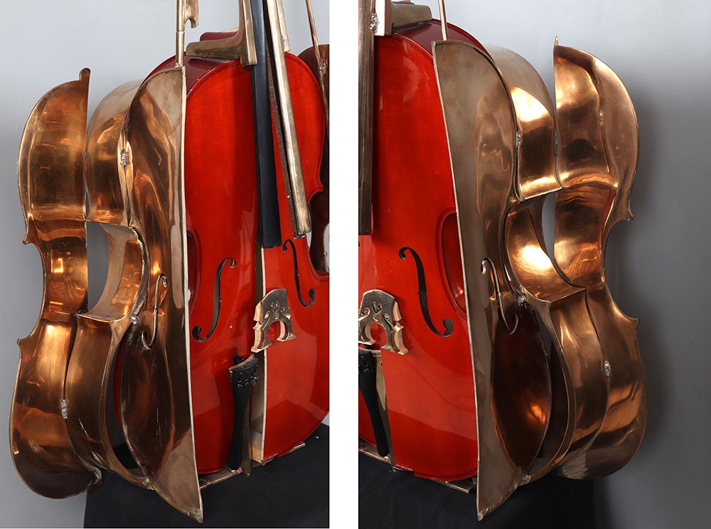 Arman 1928/2005, In The Series “destruction” The Cello, 120 Cm-photo-2