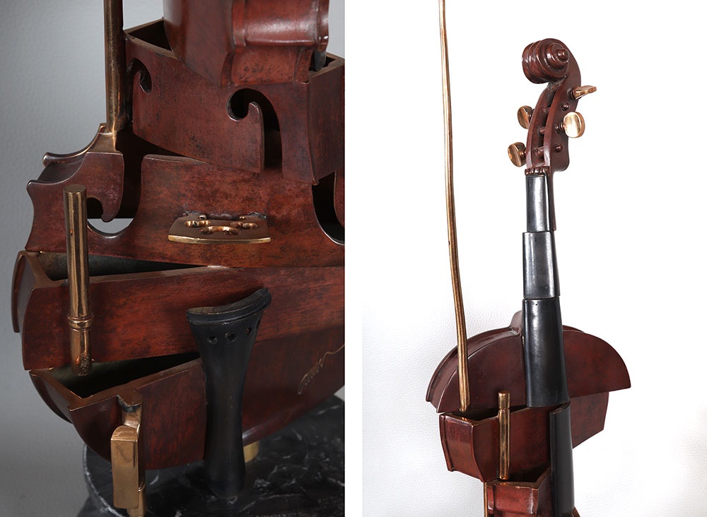 Arman 1928/2005, Bronze, Spiral Violin-photo-4