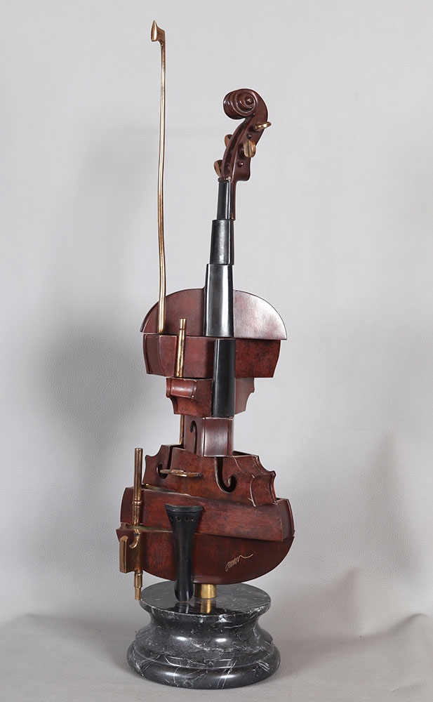 Arman 1928/2005, Bronze, Spiral Violin