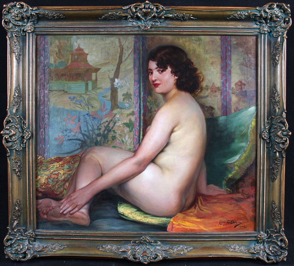 Nue de 1944, d'Emile Van DAMME, 112 cm, Ecole Française-photo-2