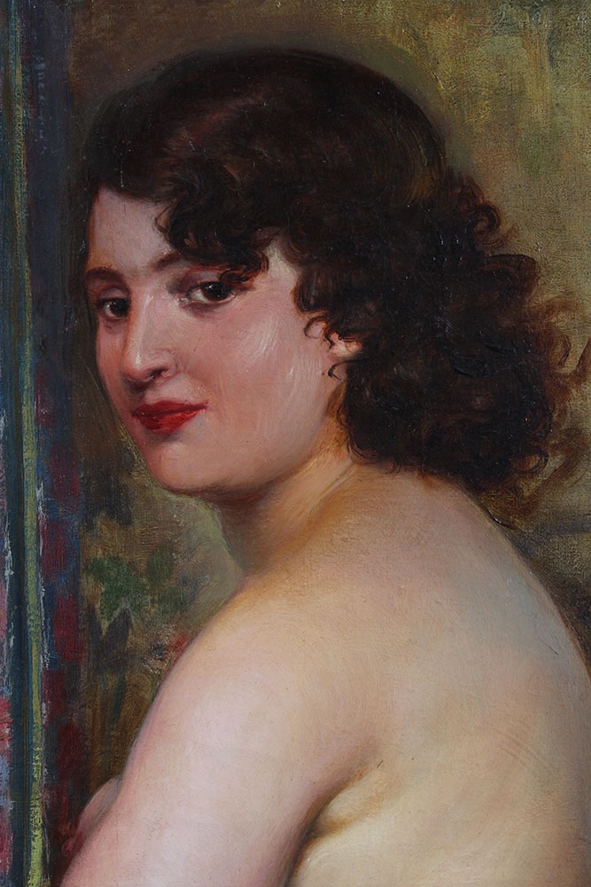 Nue de 1944, d'Emile Van DAMME, 112 cm, Ecole Française-photo-1