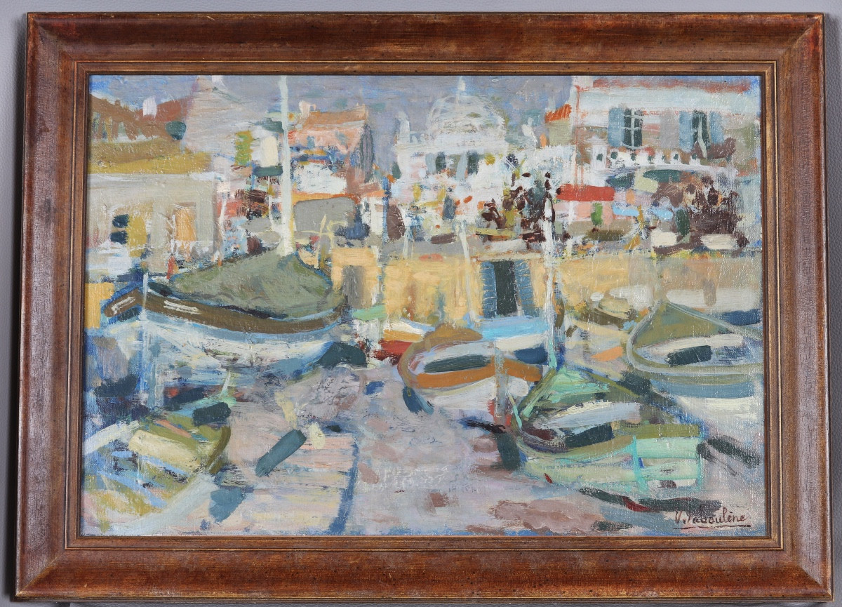 Marine, Eugène BABOULENE 1905/1994, Le port de Toulon