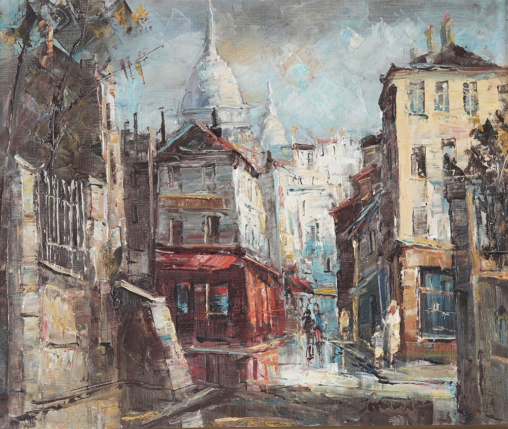 Paris, Montmartre, Signed And Dated 1976-photo-2