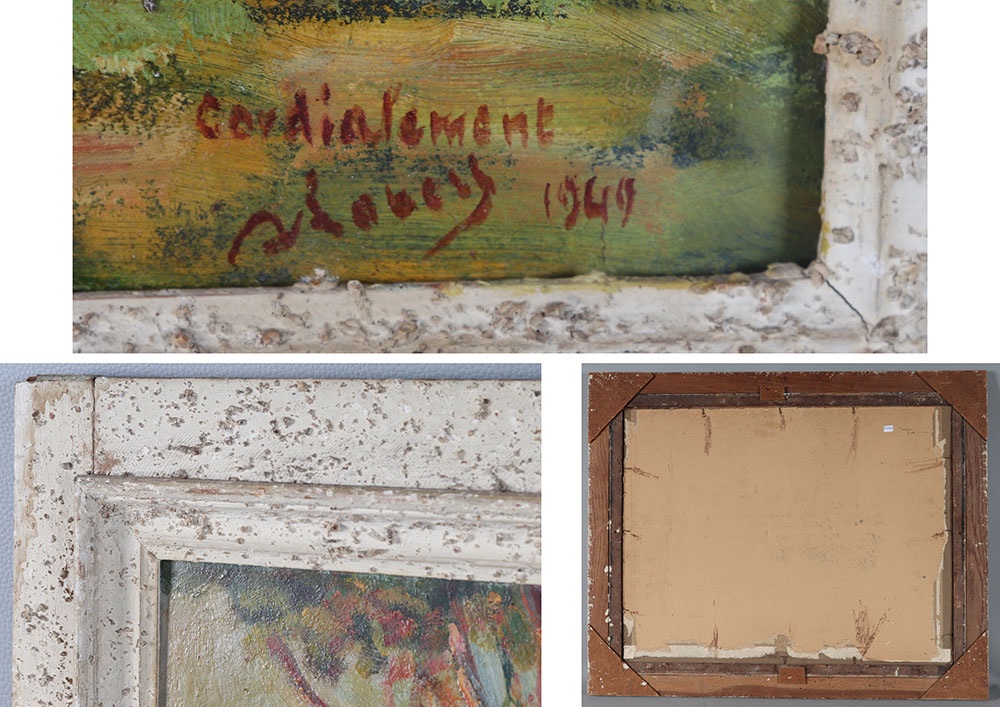 Impressionist Painting From 1949, Signed, The French Riviera, 78 Cm, The Esterel, South Of France, Seascape.-photo-4