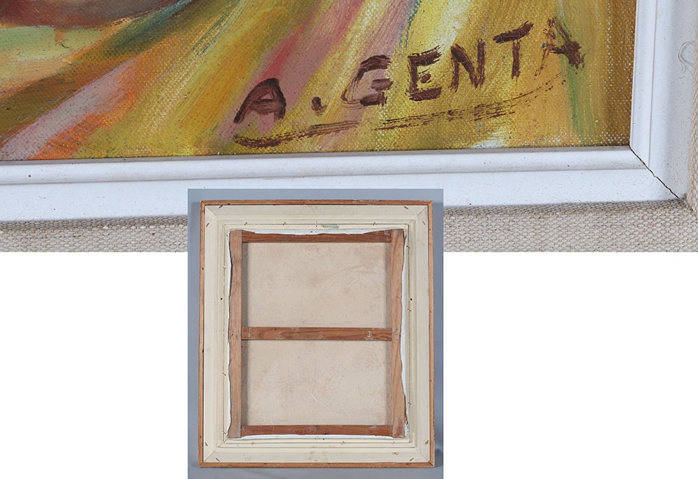 Albert GENTA 1901/1989, Nue féminin, 72 cm, huile sur toile -photo-3