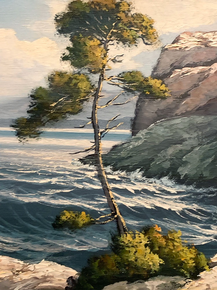 Marine, Raymond NORMAND 1919/2000, Paysage de la Côte bleue, en Provence-photo-2