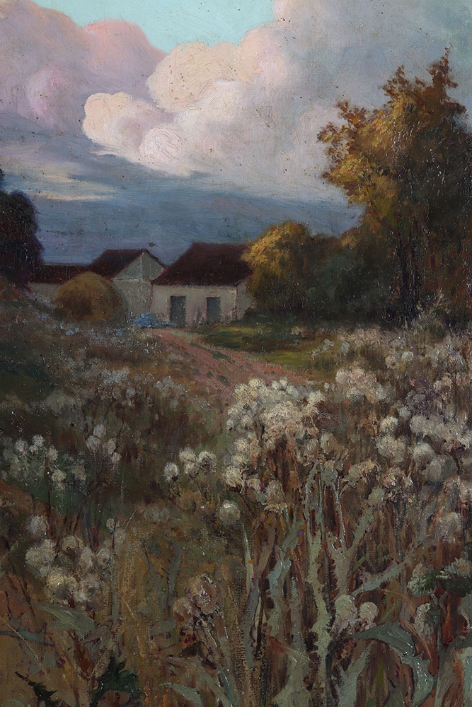 Élève de Claude MONET : Léon BROQUET, Grand tableau 101 cm, XIX ème-photo-3