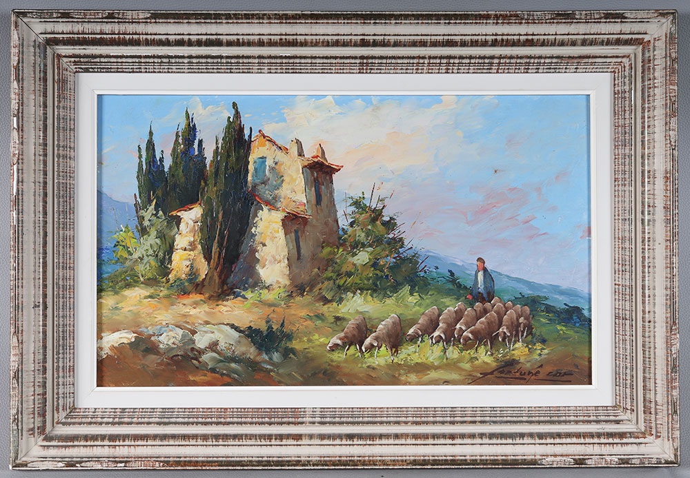 Fortuné Car 1905/1970, 70 Cm, Provence, French Riviera, Southern France