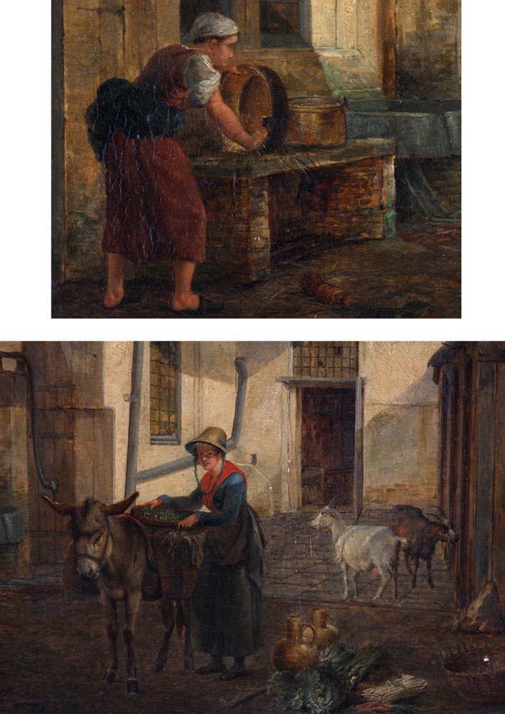 Eugène VERBOECKHOVEN 1798/1881 et Peter Frans NOTER 1779/1842,  École Hollandaise début XIX°-photo-4