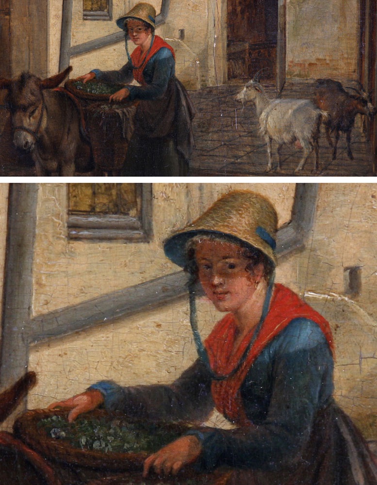 Eugène VERBOECKHOVEN 1798/1881 et Peter Frans NOTER 1779/1842,  École Hollandaise début XIX°-photo-1