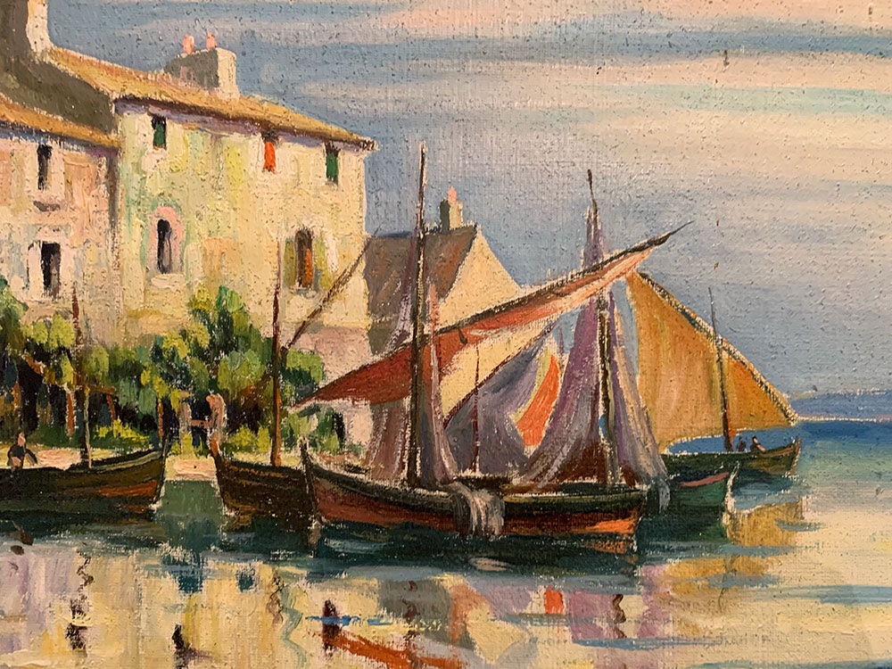 Marine, Martigues, d’Emile Tatin 1901/2000, Paysage de  Provence-photo-2
