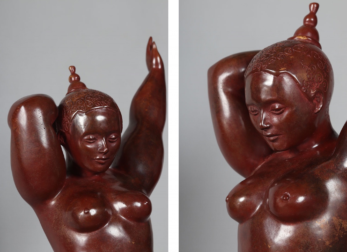 Marie Saksik, 60 Cm, Bronze From 2014, Angella, Female Nude, Fondeur : Rosini-photo-2