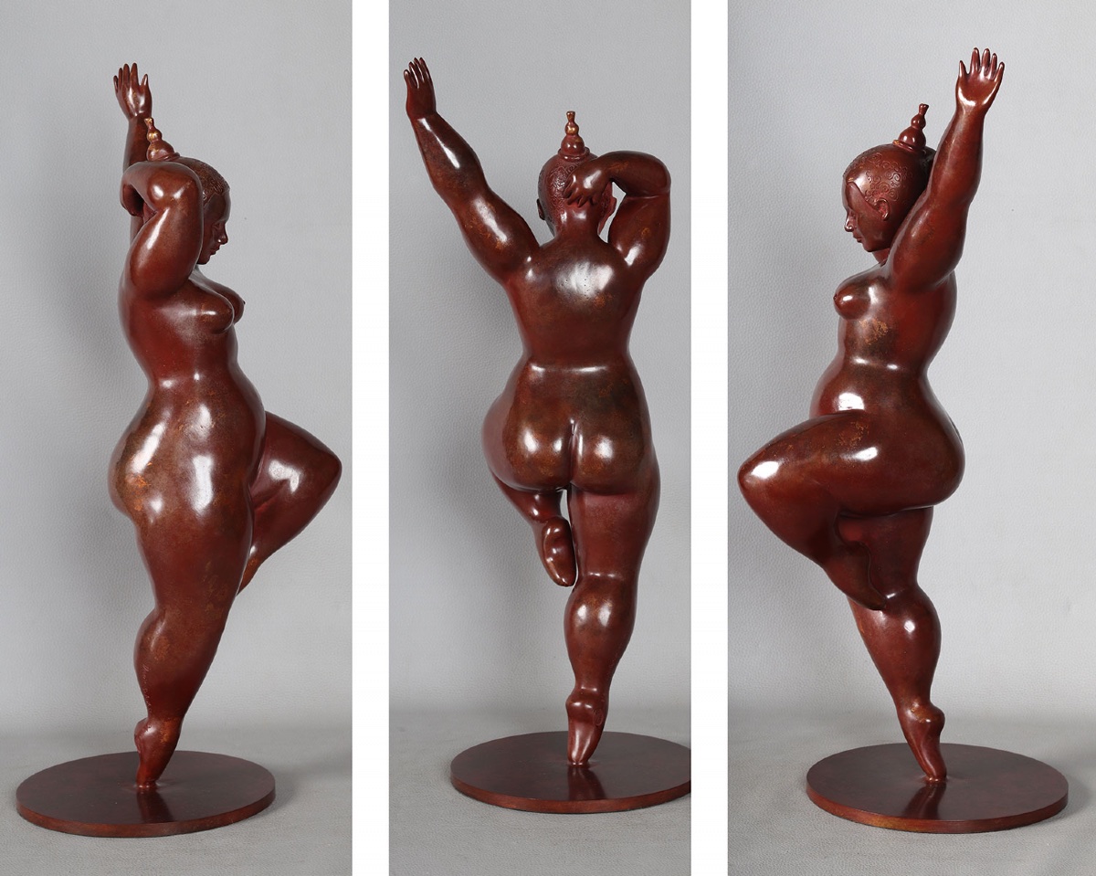 Marie Saksik, 60 Cm, Bronze From 2014, Angella, Female Nude, Fondeur : Rosini-photo-3