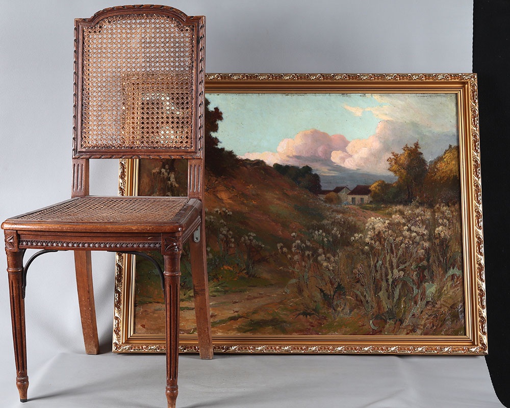 Student Of Claude Monet: Léon Broquet, Large Painting 101 Cm, 19th Century-photo-2