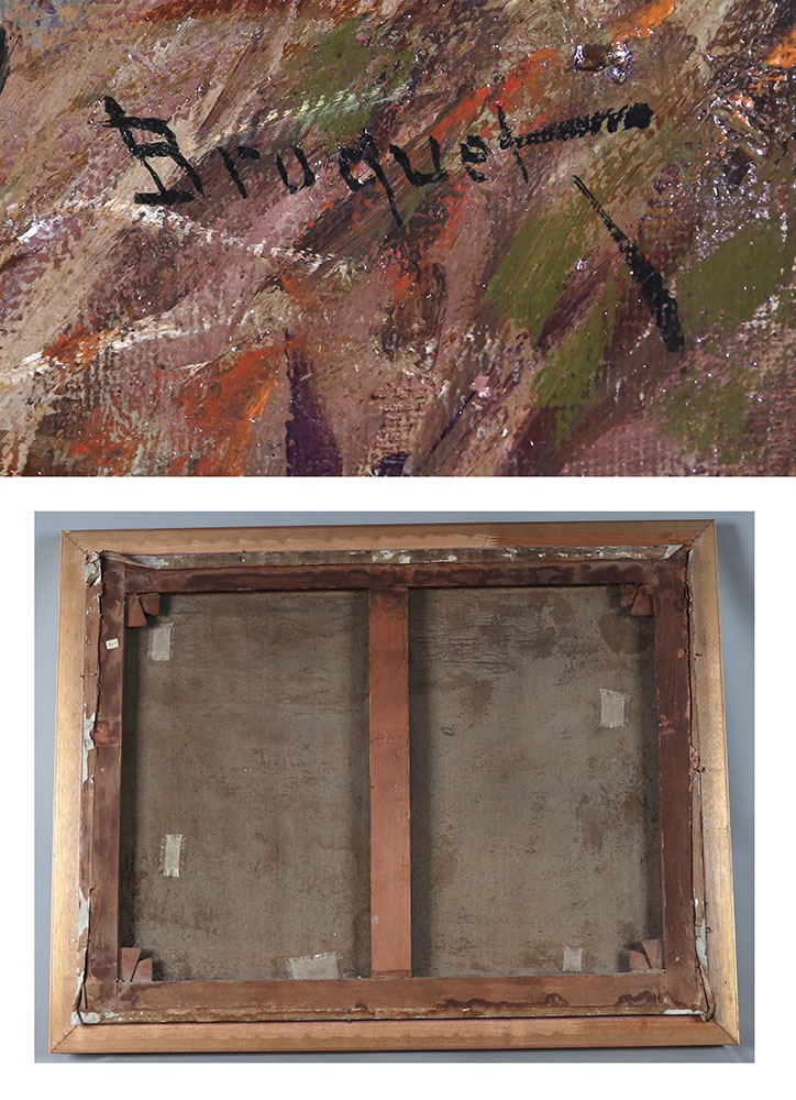 Student Of Claude Monet: Léon Broquet, Large Painting 101 Cm, 19th Century-photo-4