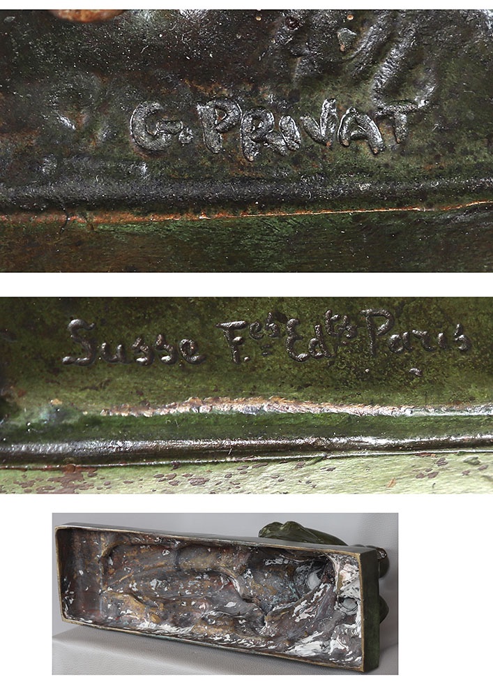 Bronze By Gilbert Privat, 55 Cm, Art Deco, Cast By Susse Et Frères, Paris-photo-2