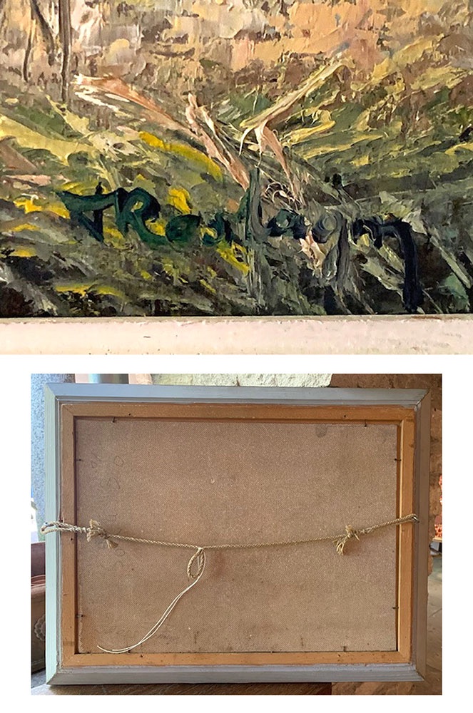Paire de tableaux signés, vue de Côte d’Azur, La Provence, Sud France, vers 1960 / 70-photo-4