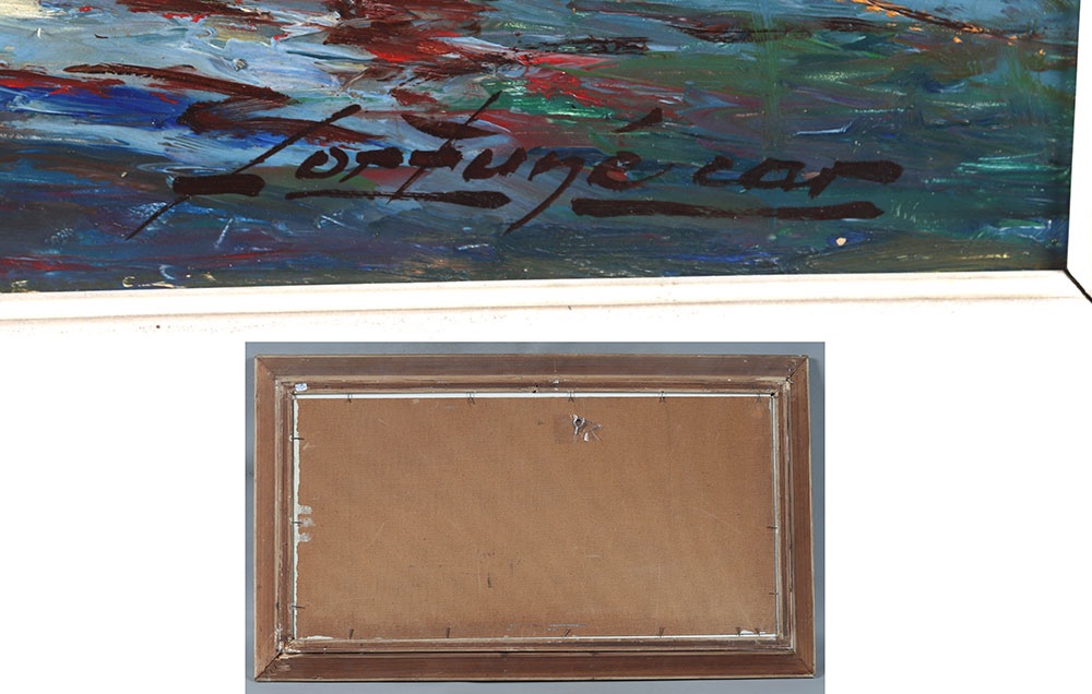 Fortuné CAR 1905/1970, 94 cm, Les Tartanes, Côte d’Azur, Méditerranée, Saint Tropez, Sud de la -photo-4