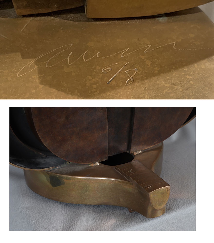 Arman 1928/2005, Bronze, 78 Cm, Cut-out Mandolin-photo-4