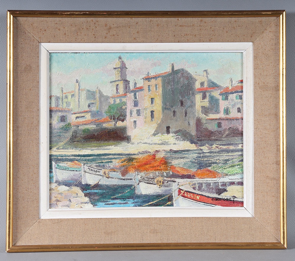 Saint Tropez, Signed C. Maigret, Circa 1970