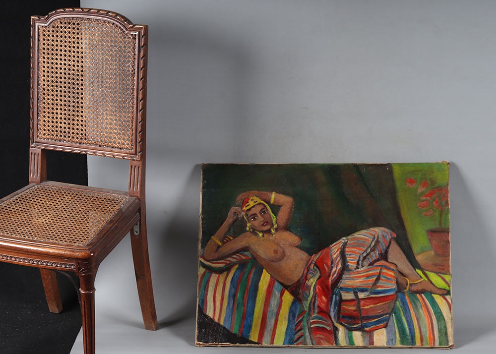 Nude On The Sofa, 73 Cm, Ca. 1940–50, French School-photo-2